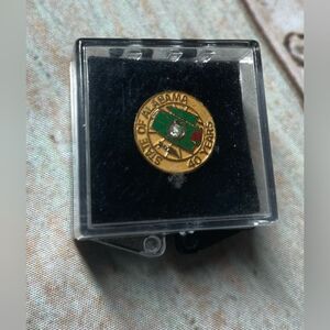 Vintage State of Alabama 40 Years Tie Tack Lapel Pin